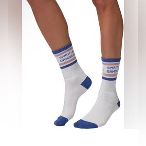 NWT SPIRITUAL GANGSTER Women's Crew Socks in White One Size